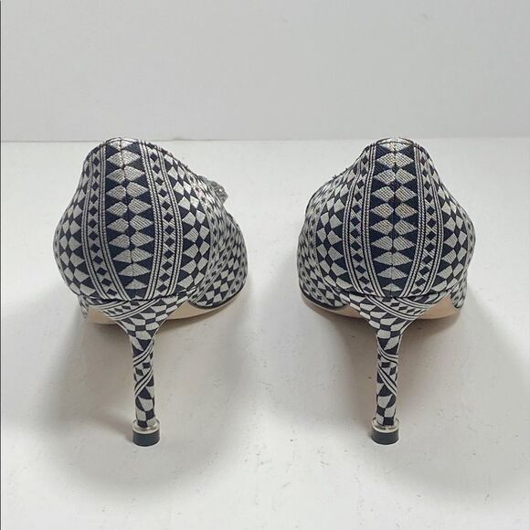 Manolo Blahnik Hangisi 70 Embellished Print Pumps - Picture 5 of 12